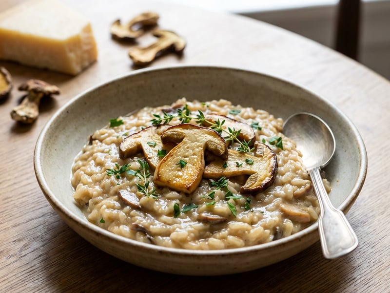 Risotto mit Steinpilzen