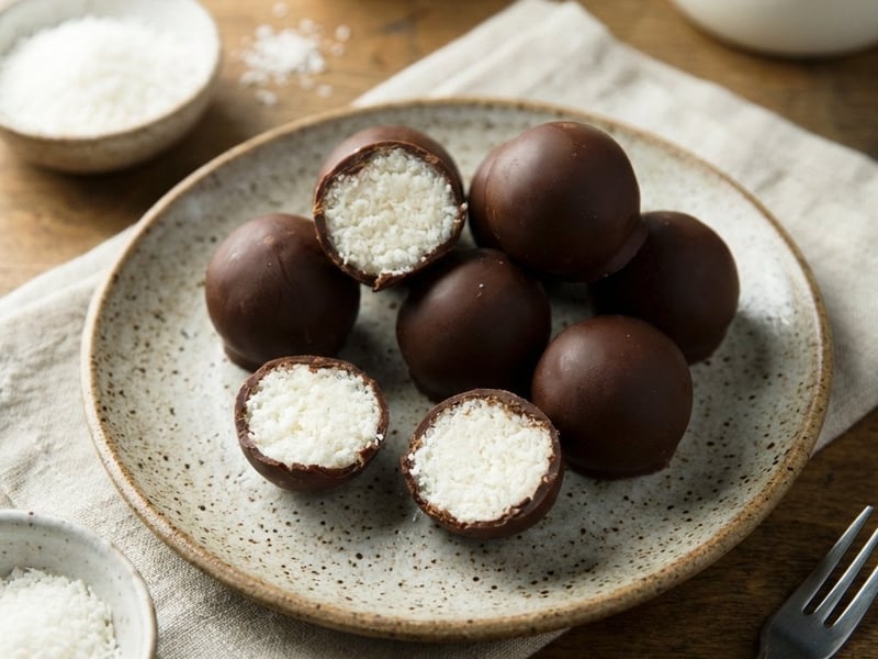 Coconut Chocolate Balls | Healthy No-Bake Snack