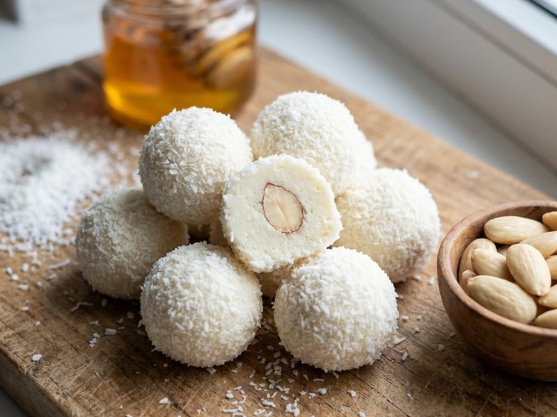 Quark Raffaello Balls | Healthy Coconut Snack