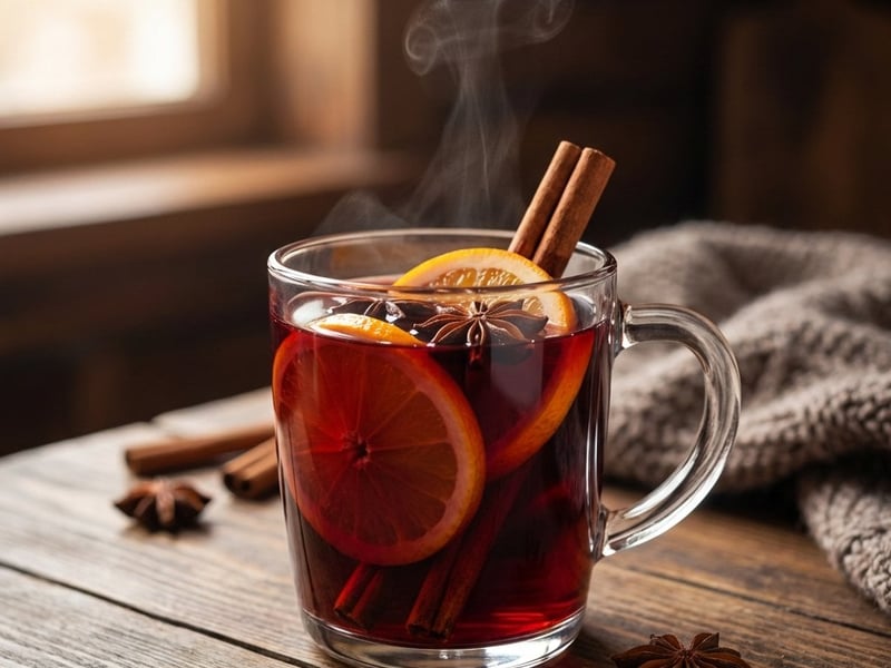 Classic Mulled Wine with Brandy