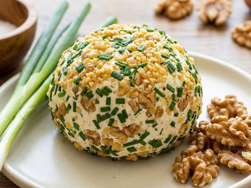 Spicy Cheese Ball with Walnuts | Quick Party Snack