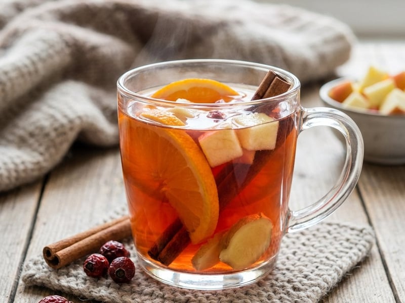 Non-alcoholic Rosehip Fruit Punch