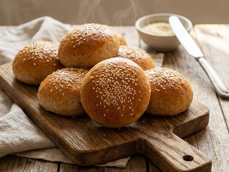 Juicy Quark Rolls with Whole Wheat Rye Flour | Protein-rich & Healthy