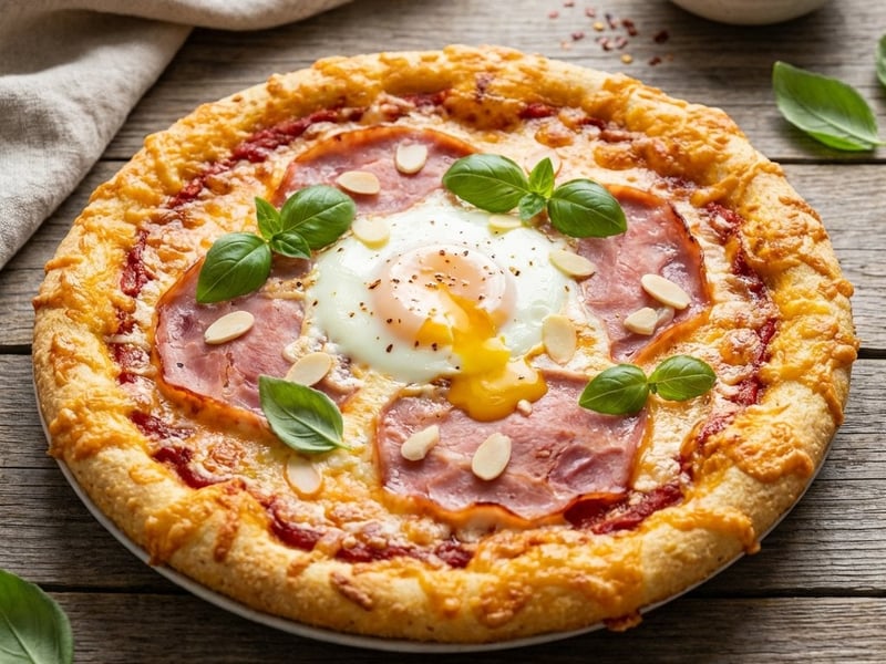 Low Carb Cheese Pizza with Almond Dough