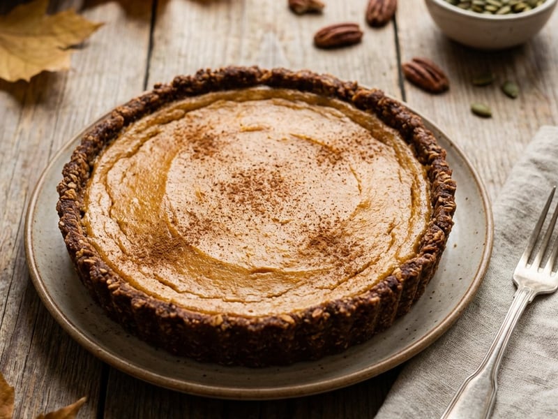 Pumpkin Quark Cake without Sugar | Autumnal Delight