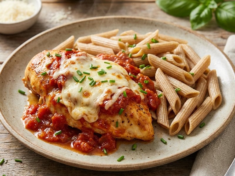 Chicken Breast in Tomato Sauce with Mozzarella