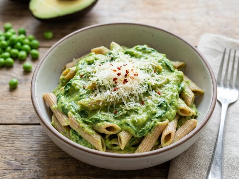 Green Avocado Pasta | Creamy & Healthy hotový do 30 minut