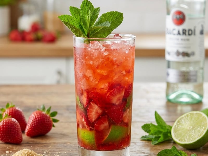 Strawberry Mojito | Fruity Summer Cocktail
