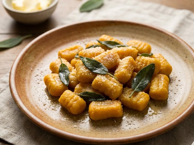 Pumpkin Gnocchi with Sage Butter