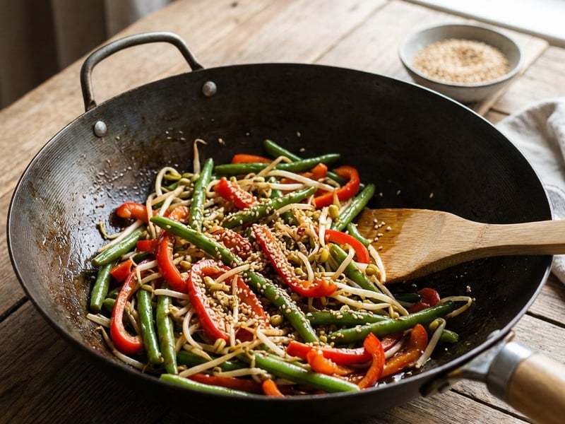 Crispy Wok Vegetables with Sesame