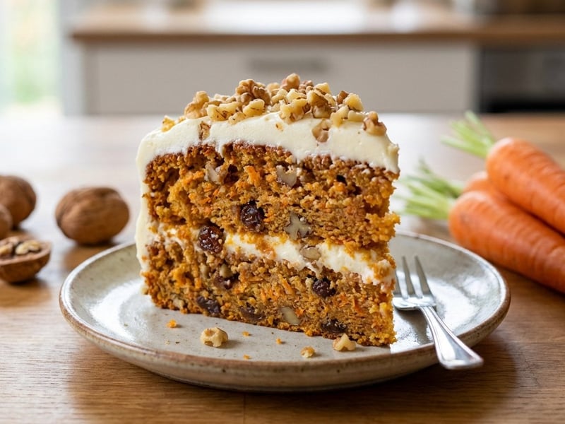Moist Carrot Cake with Cream Cheese Frosting