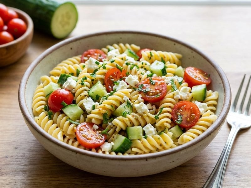 Mediterranean Pasta Salad with Feta