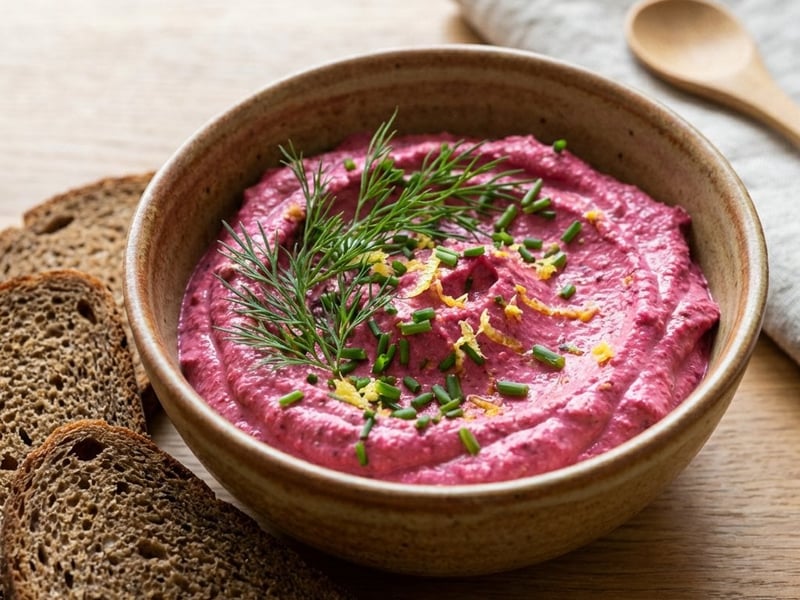 Creamy Beetroot Spread with Tofu