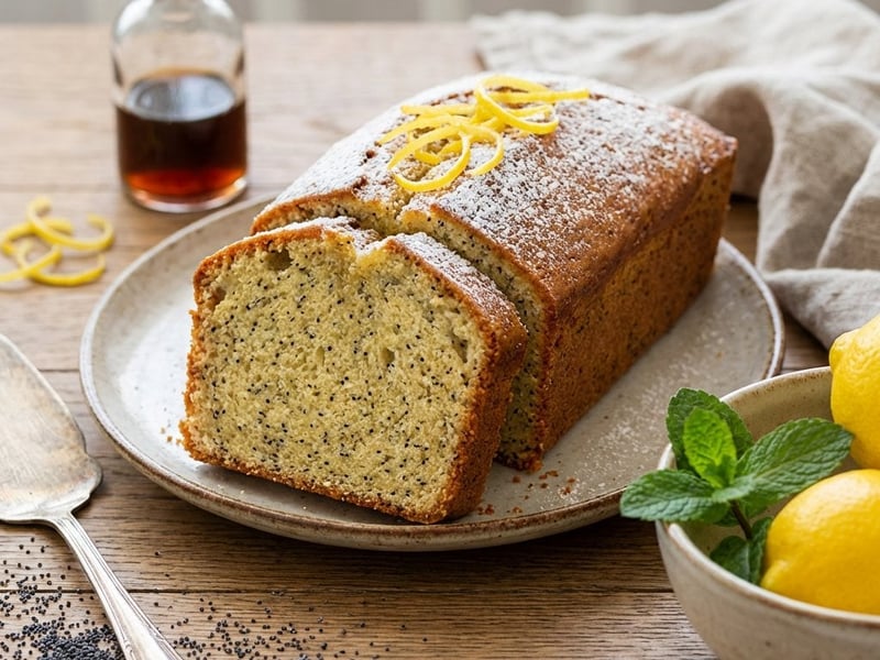 Lemon Poppy Seed Cake with Buttermilk | Fluffy & Light