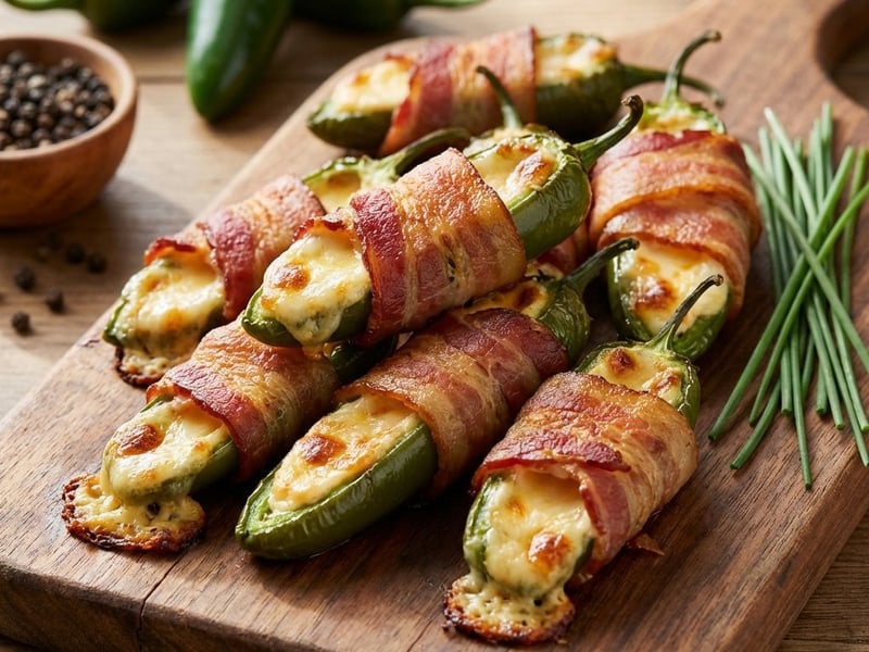 Stuffed Jalapeños with Bacon