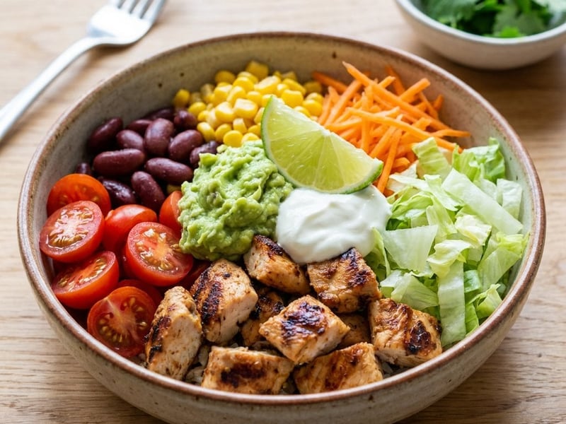 Mexican Bowl with Chicken & Avocado