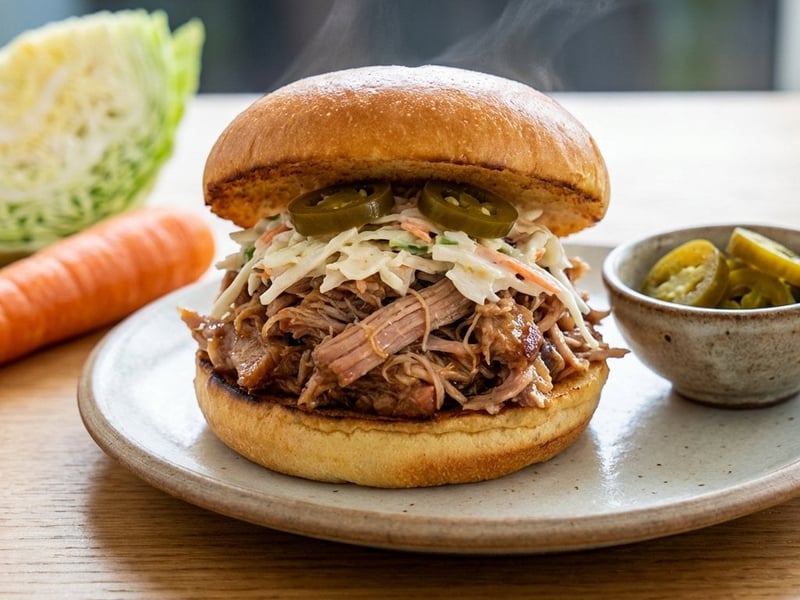 Pulled Pork Sliders mit Coleslaw