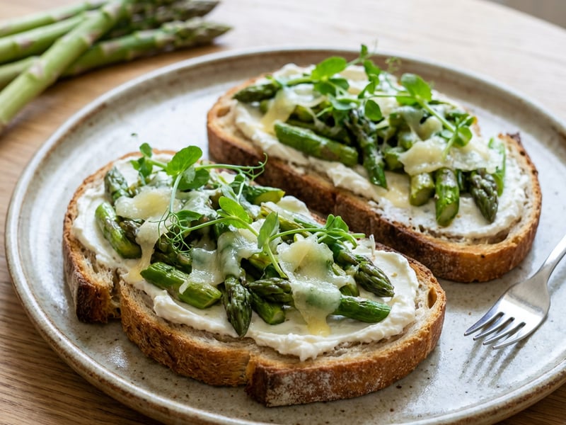 Asparagus Bruschetta | Crispy Spring Snack
