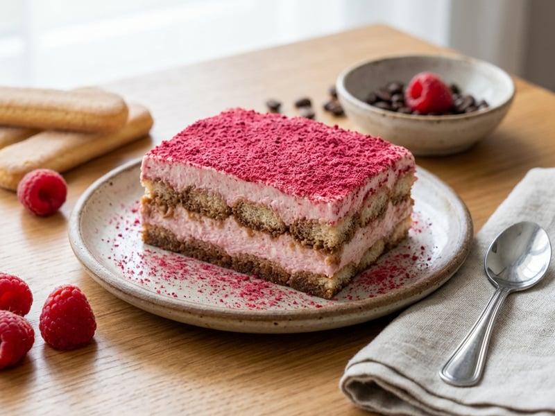 Raspberry Tiramisu
