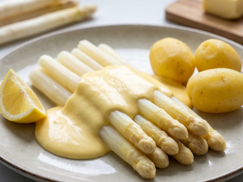 Regional White Asparagus with Hollandaise & Potatoes