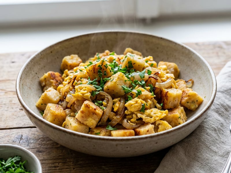 Roasted Dumplings with Egg