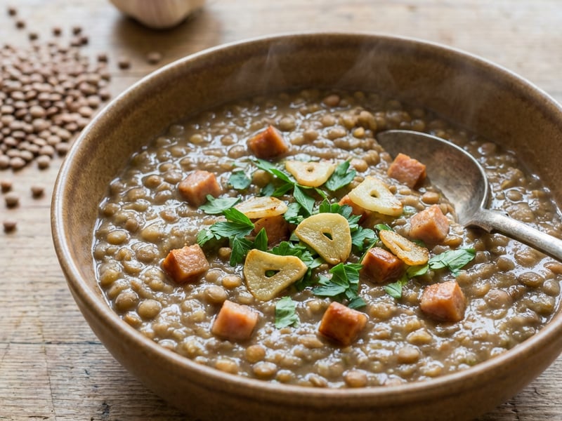 Linsensuppe mit Selchfleisch | Deftige Hausmannskost