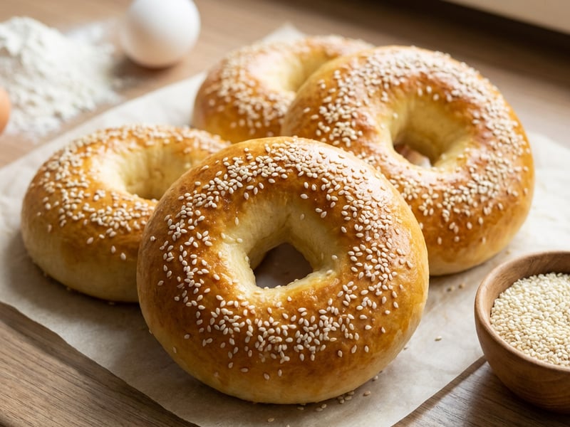 Hüttenkäse Bagels | Proteinreiches Frühstücksgebäck