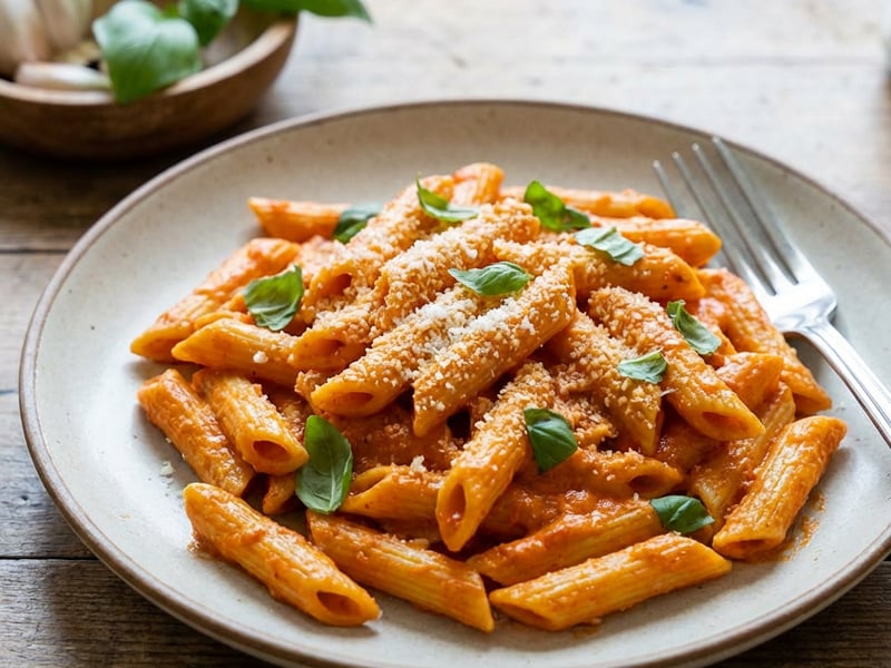 Cremige Paradeiser-Pasta