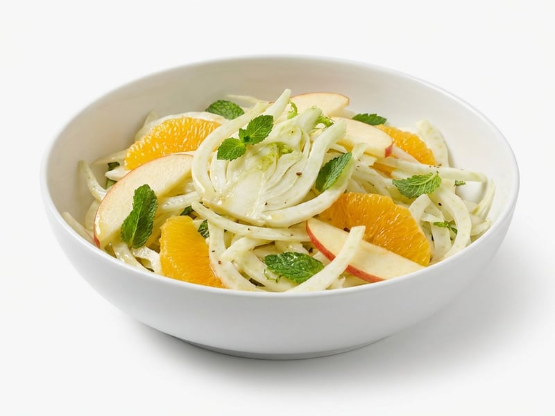 Erfrischender Fenchelsalat mit Orangen und Minze