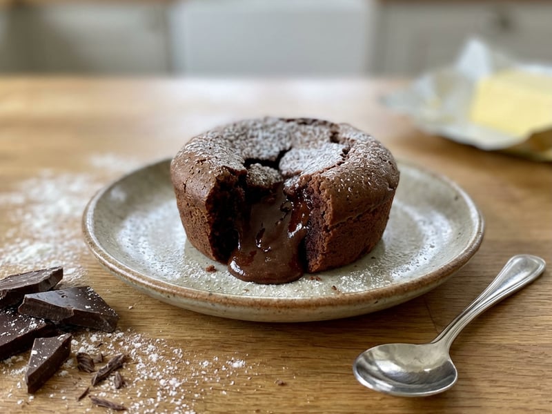 Schokokuchen mit flüssigem Kern