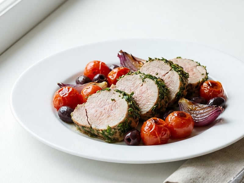 Schweinslungenbraten in der Kräuterkruste
