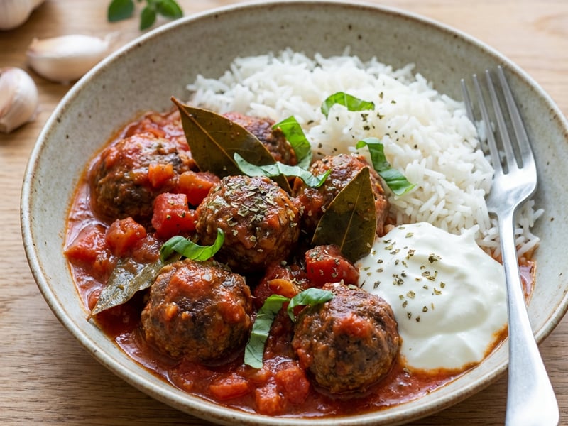 Minced Meatballs in Tomato Sauce