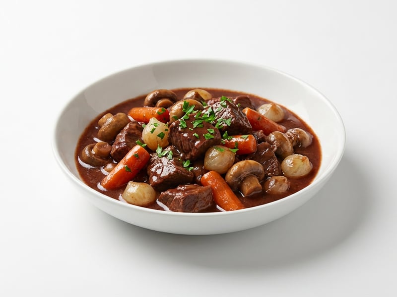 Boeuf Bourguignon | Zartes Rindfleisch in Rotwein