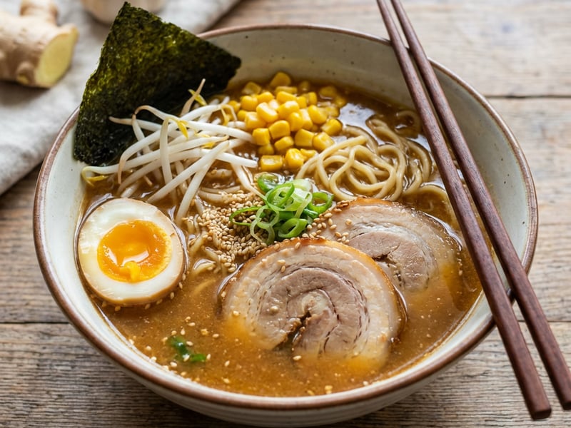 Hausgemachtes Miso-Ramen