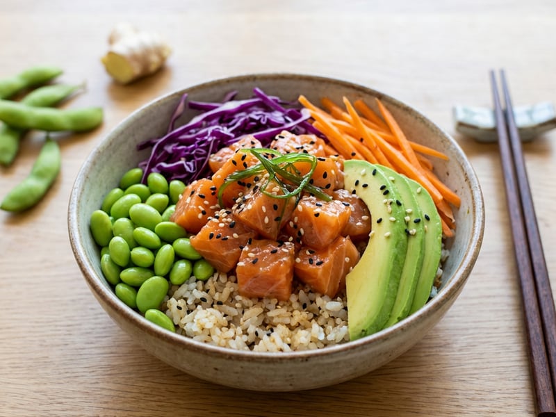 Poke Bowl mit Lachs | Frische & Vitalität