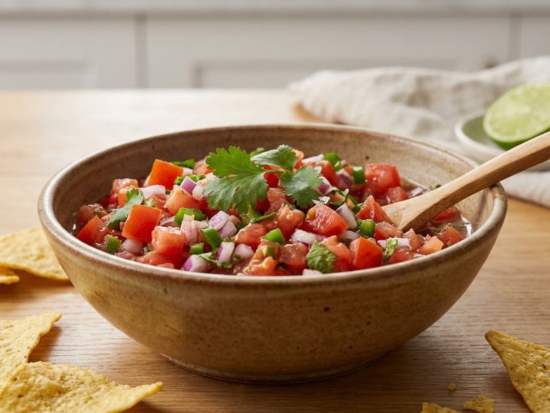 Fresh Tomato Salsa with Chili | Spicy & Quick
