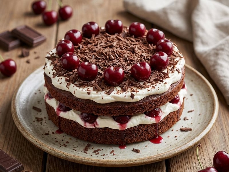Black Forest Cherry Cake | Classic & Juicy