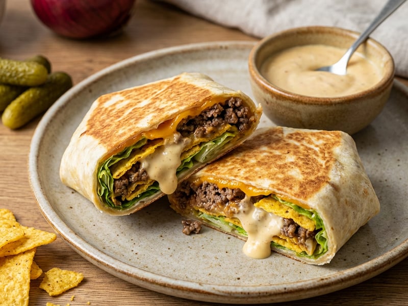 Cheeseburger Crunch Wrap