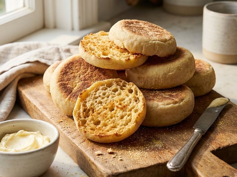 English Muffins | Fluffy Breakfast Classic