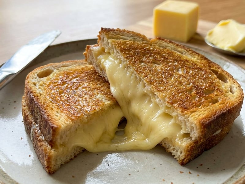 Grilled Cheese Sandwich | Crispy & Golden Brown
