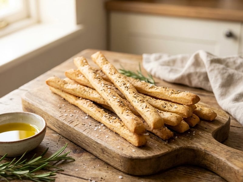 Crispy Rosemary Grissini | The ideal Aperitif Snack