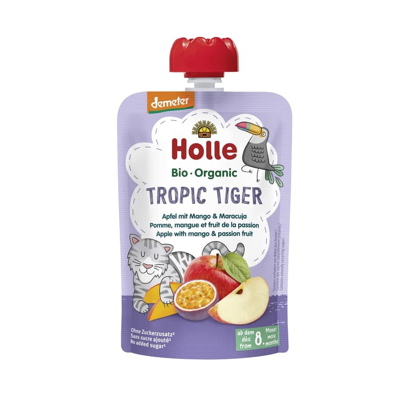 Holle Tropic Tiger - Pouchy apple, mango, passion fruit