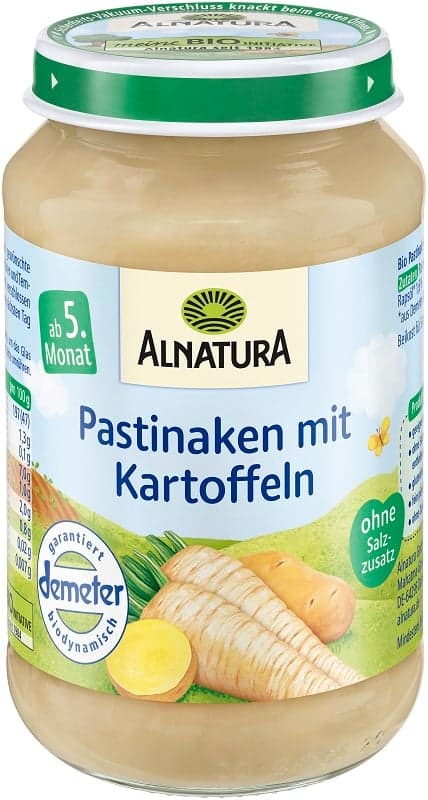 Alnatura BIO Pastinake mit Kartoffeln, ab dem 4. Monat