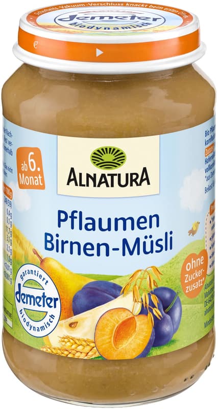 Alnatura BIO Pflaumen-Birnen-Müsli, ab dem 6. Monat
