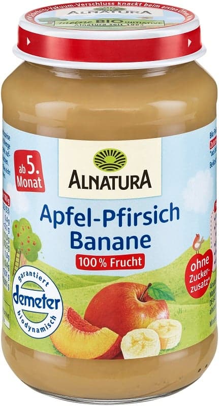 Alnatura BIO Apfel-Pfirsich-Banane, ab dem 5. Monat