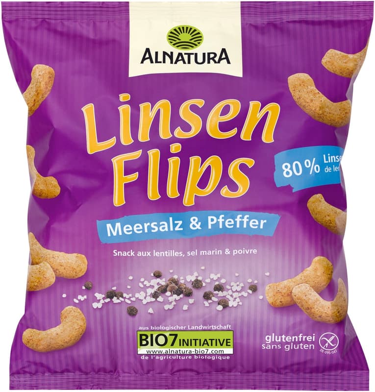 Alnatura BIO Linsen Snack Salz & Pfeffer glutenfrei