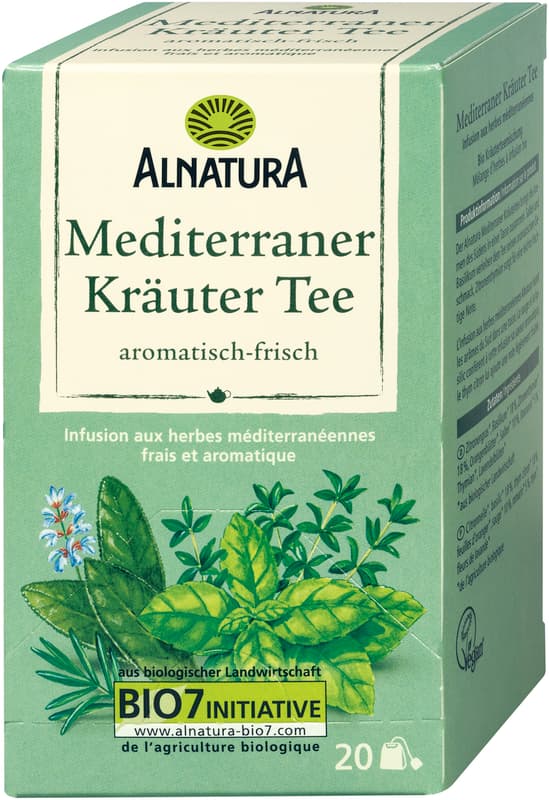 Alnatura BIO Mediterraner Kräutertee Teebeutel 20x2g
