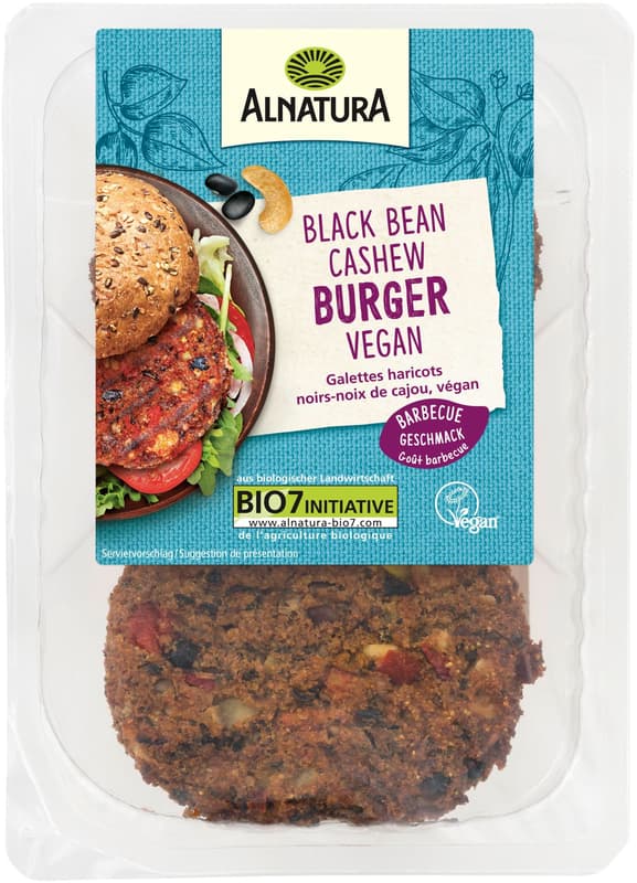 Alnatura BIO Black Bean-Cashew Burger