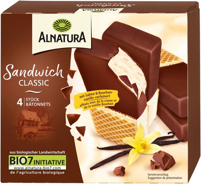 Alnatura BIO Sandwich Eis 4er Pack (tiefgekühlt)