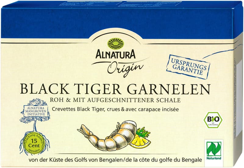 Alnatura BIO Black Tiger Garnelen (tiefgekühlt)